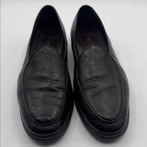 Morjas The Belgian Deerskin Brown Leather Men's Loafers,rubber heel sz7/US8